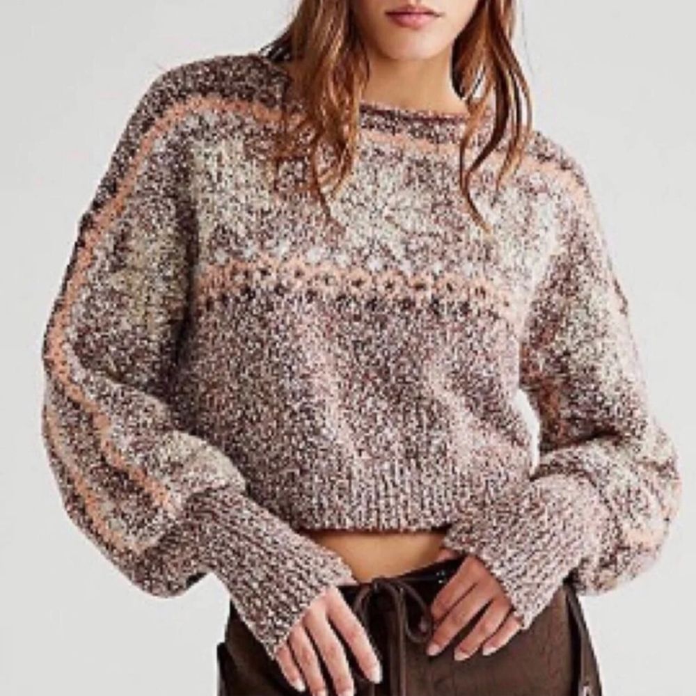 NWOT Free people snowflake sweater